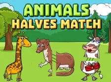 Animals Halves Match